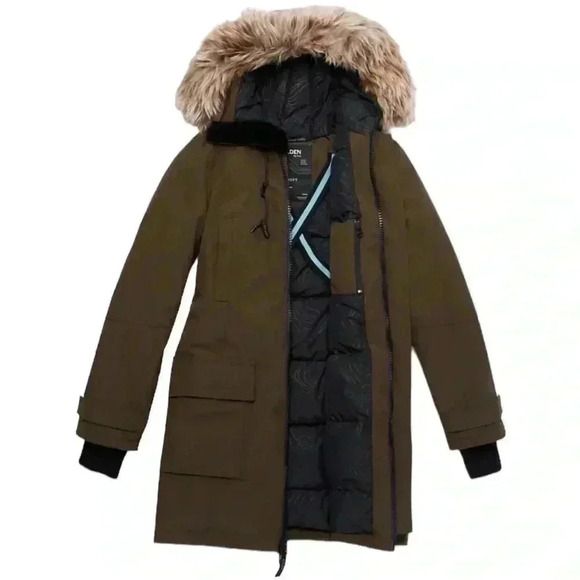 Aritzia TNA Bancroft Parka Winter Jacket Coat Dark Olive  Green Size XXS - Picture 7 of 16